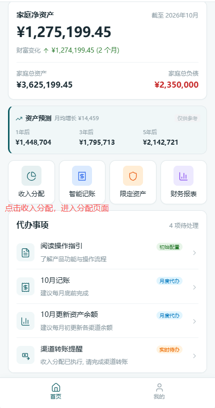 首页收入分配入口