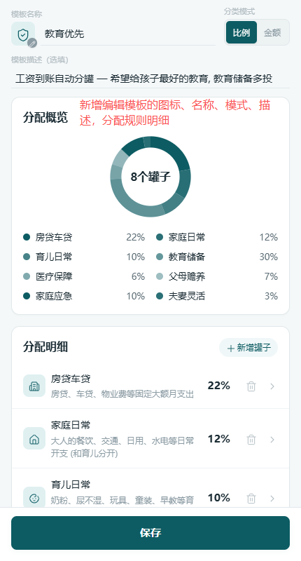 编辑模板
